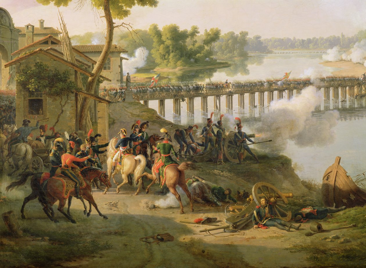 La batalla de Lodi, 10 de mayo de 1796 (detalle) de Louis Lejeune