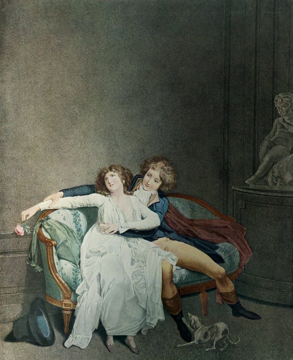 La disputa de la rosa de Louis Leopold Boilly