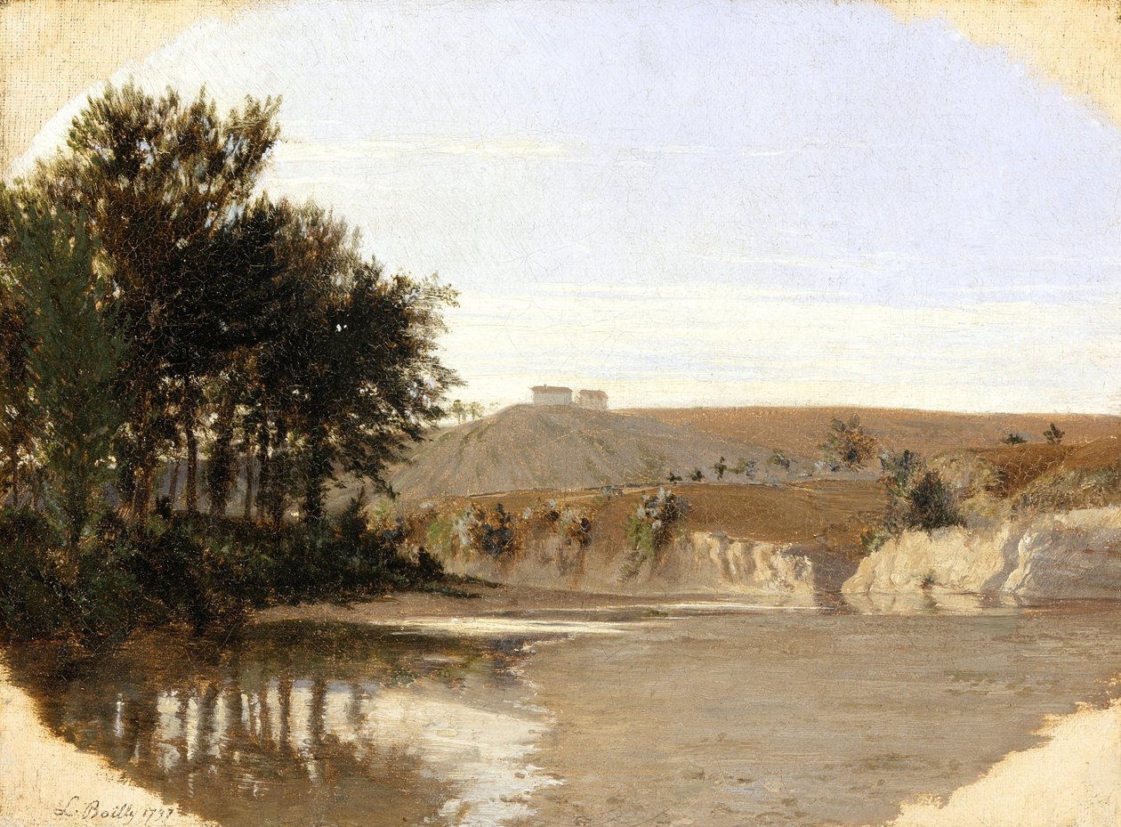 Vista de un lago, 1797 de Louis Leopold Boilly