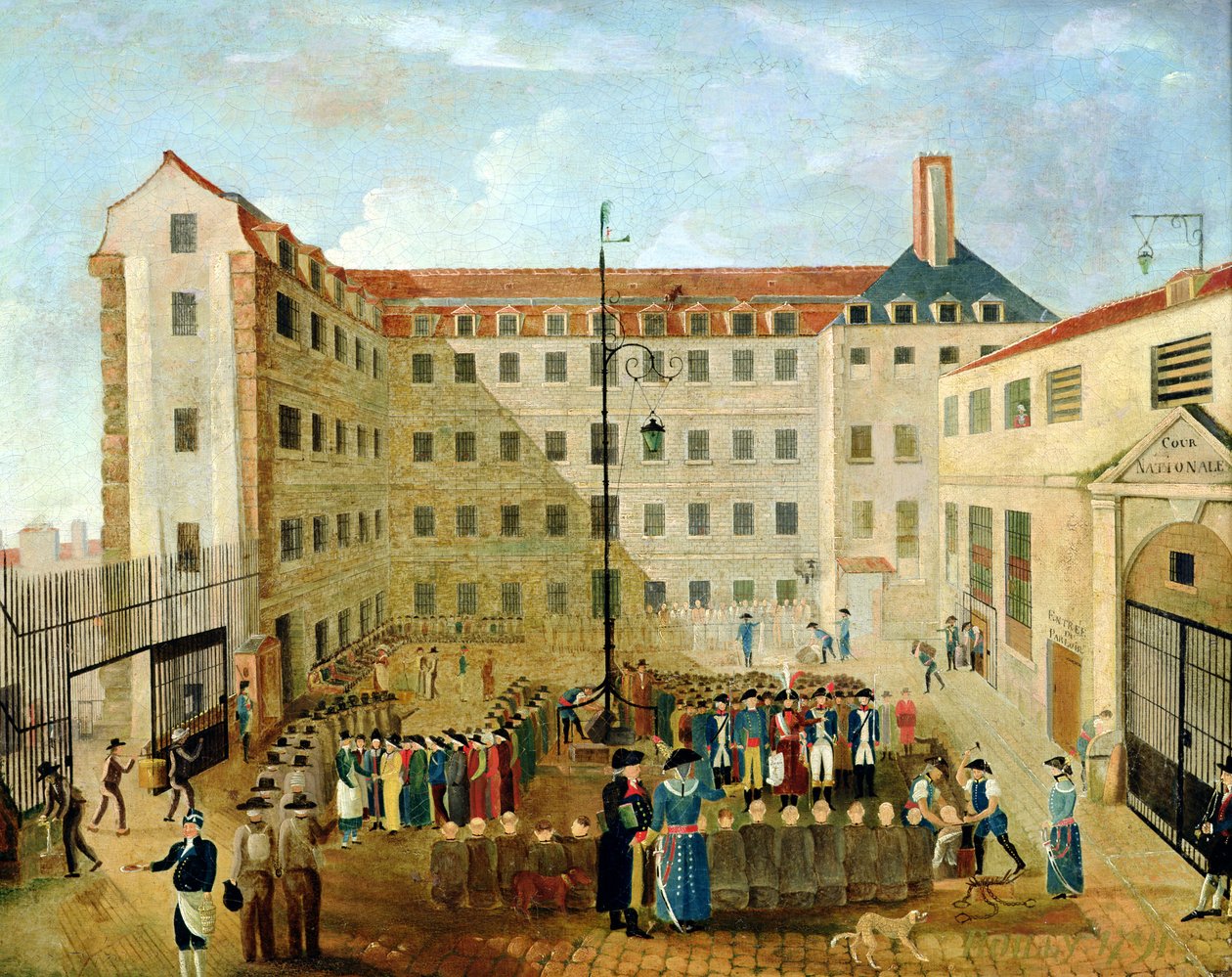 Encadenando a los prisioneros en Bicetre, 1791 de Louis Leopold Boilly