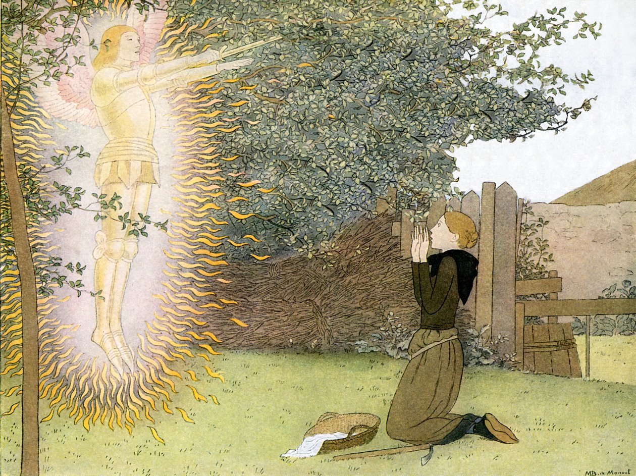 El Arcángel Miguel aparece a Juana de Arco de Louis Maurice Boutet de Monvel