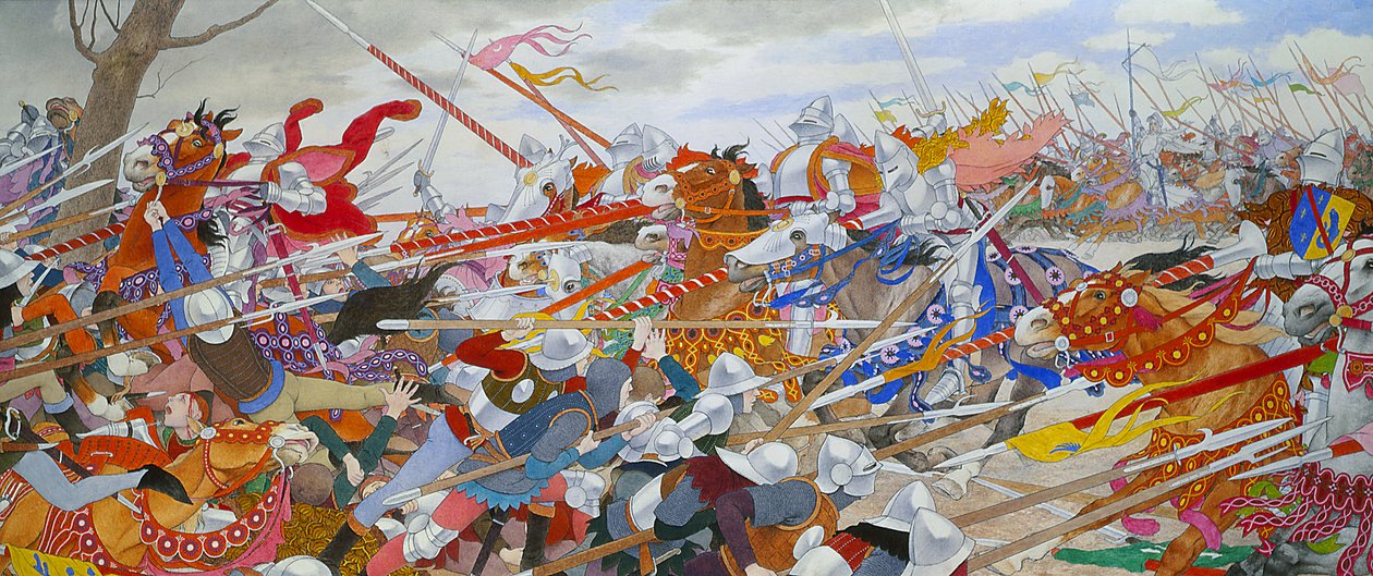 El tumulto del conflicto, de la serie Juana de Arco, c.1905-11 de Louis Maurice Boutet de Monvel