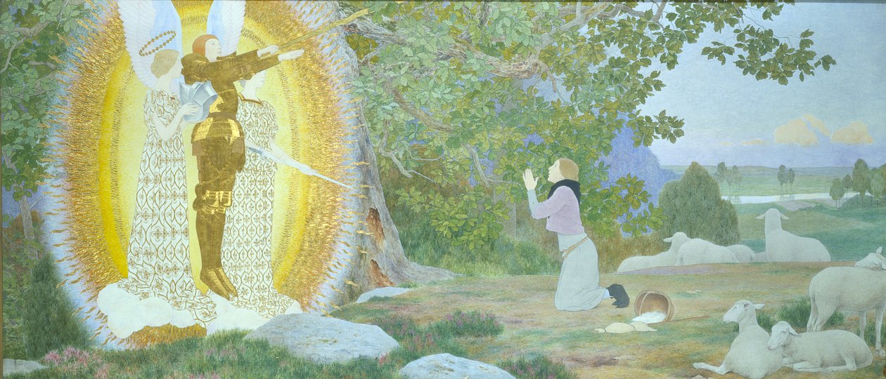 La Visión y la Inspiración, de la Serie Juana de Arco A, 1911 de Louis Maurice Boutet de Monvel