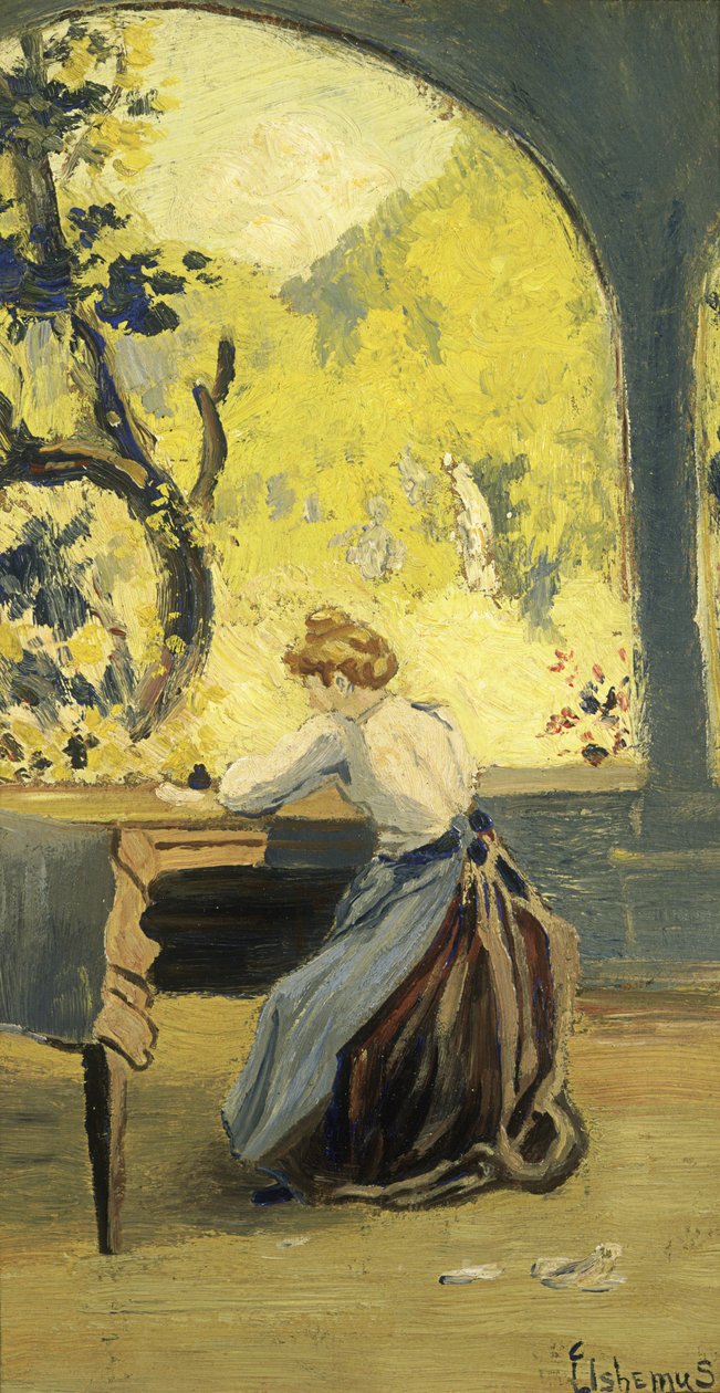 Veranda en Primavera de Louis Michel Eilshemius