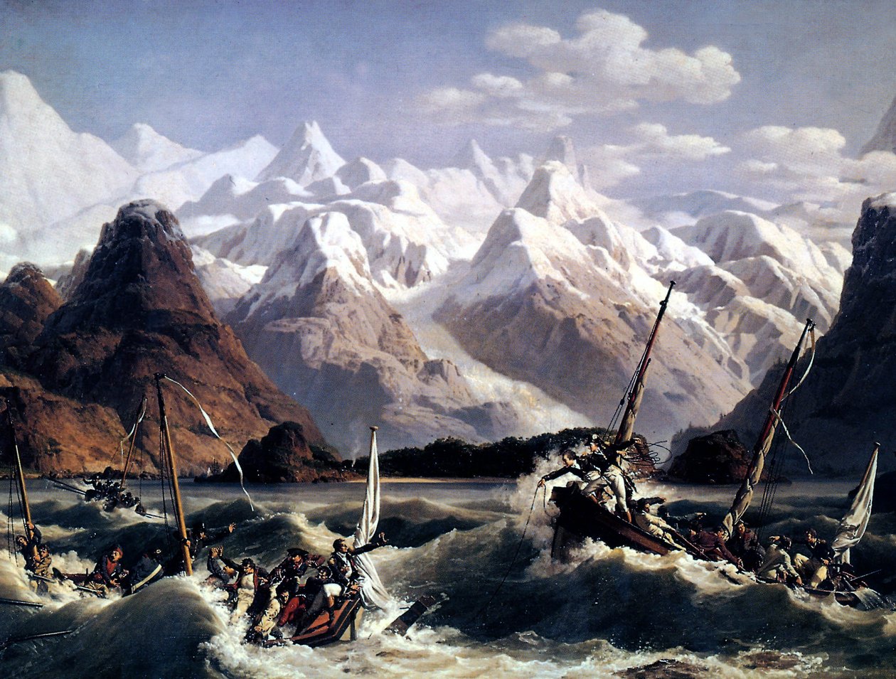 Naufragio de la flota del marinero Jean François de Galaup llamado La Pérouse de Louis Philippe Crepin
