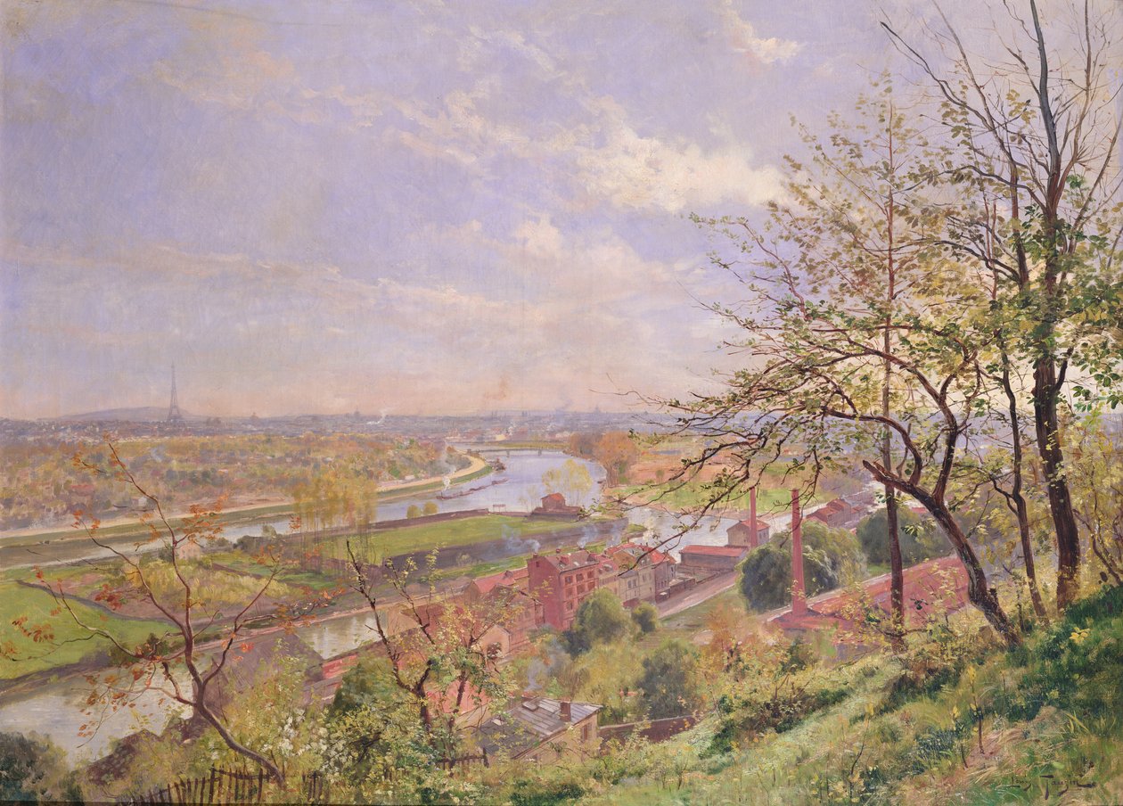 Vista de Boulogne sur Seine de Louis Tauzin