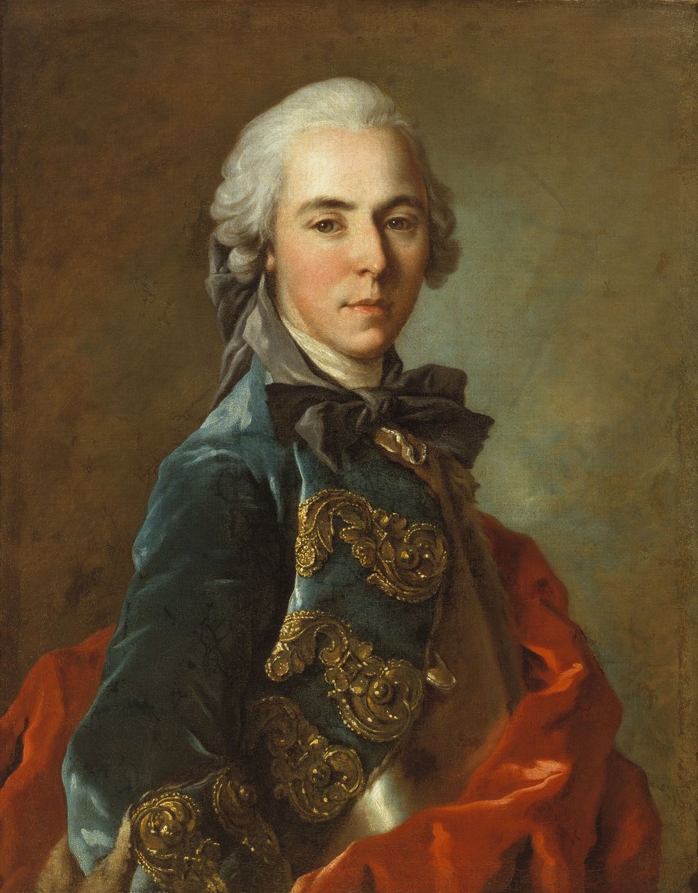Retrato de un joven oficial de Louis Tocqué