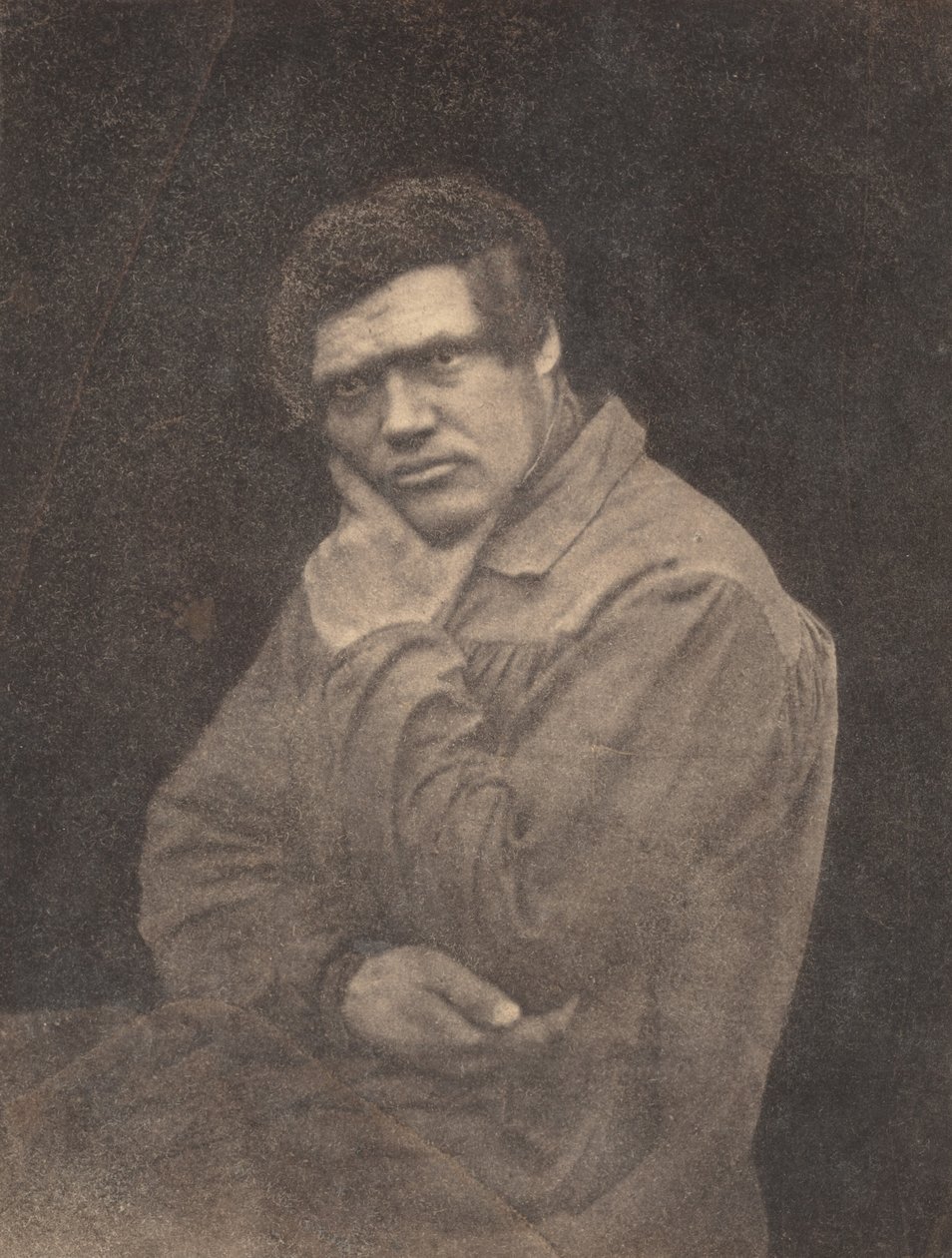 Retrato de hombre, finales de la década de 1840 (foto) de Louis Adolphe Baron Humbert de Molard