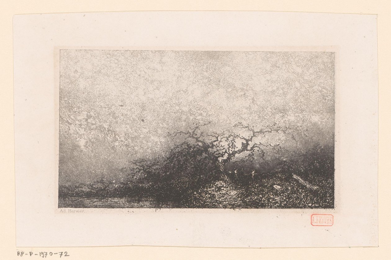 Paisaje con un árbol cerca de un estanque
Varios paisajes (título de la serie)
Croquis del viaje de 1843 (título de la serie) de Louis Adolphe Hervier