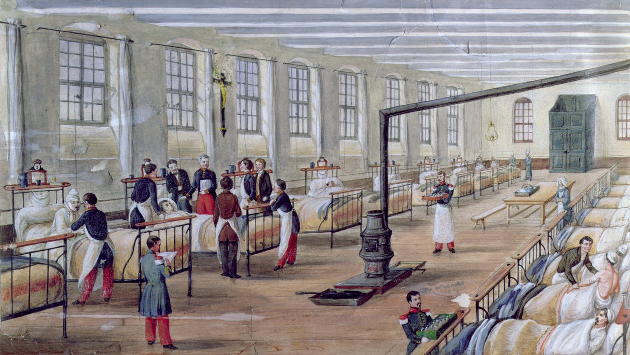 Hospital Militar de Val-de-Grace en París, 1854 de Louis Amable Crapelet