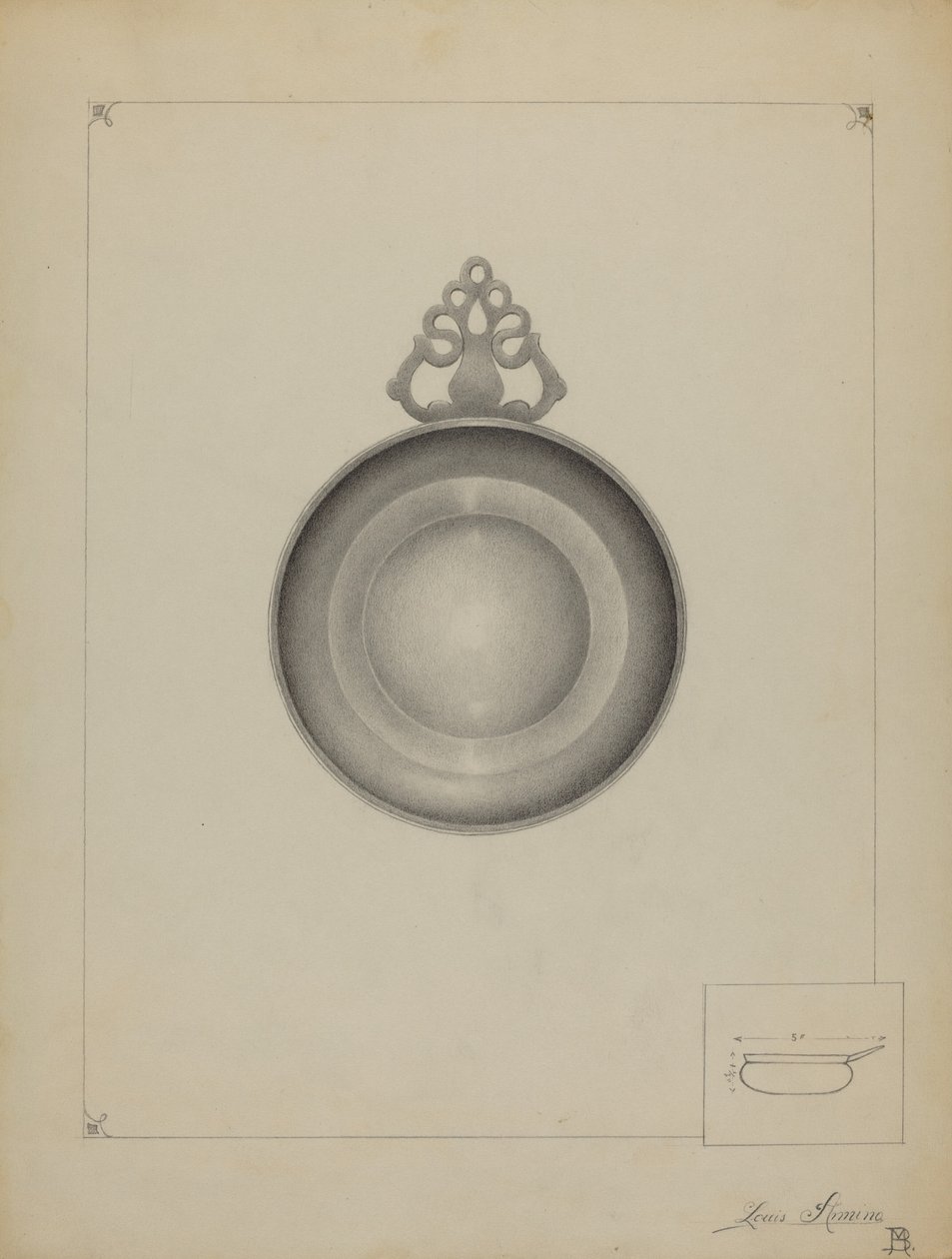Escudilla de peltre de Louis Annino