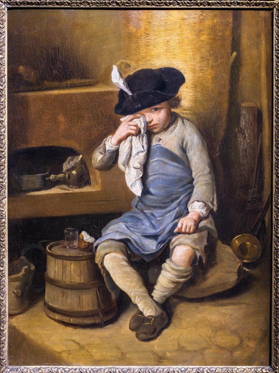 Niño penitente o enfurruñado de Louis Aubert