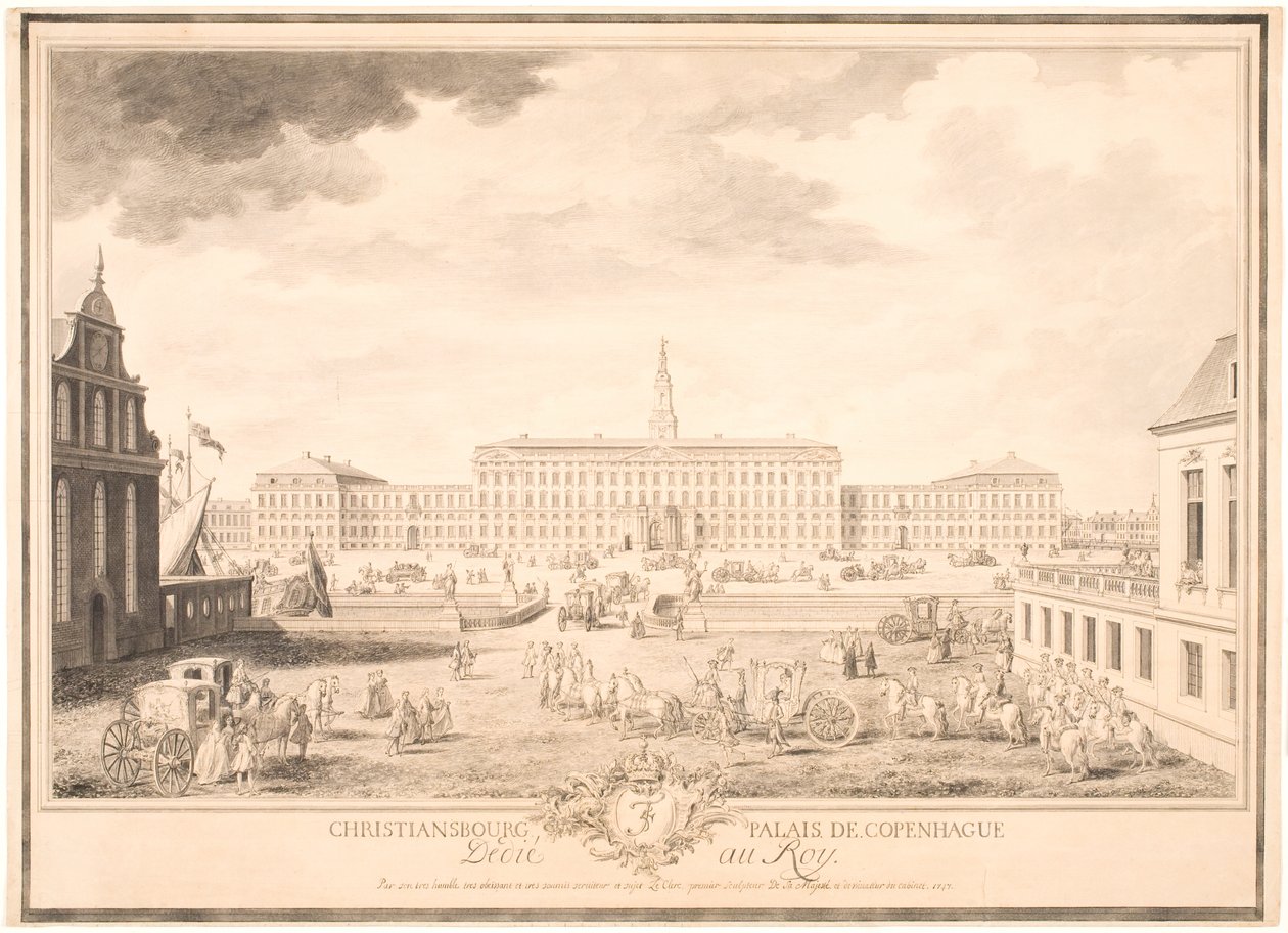 Palacio de Christiansborg en Copenhague de Louis Auguste Le Clerc