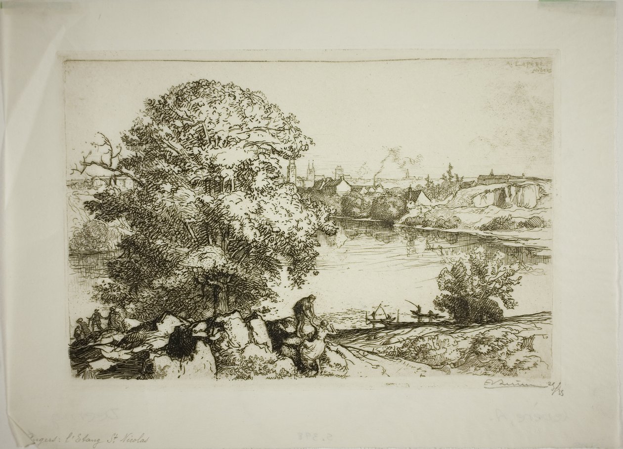 Angers, Lago Saint-Nicolas de Louis Auguste Lepère