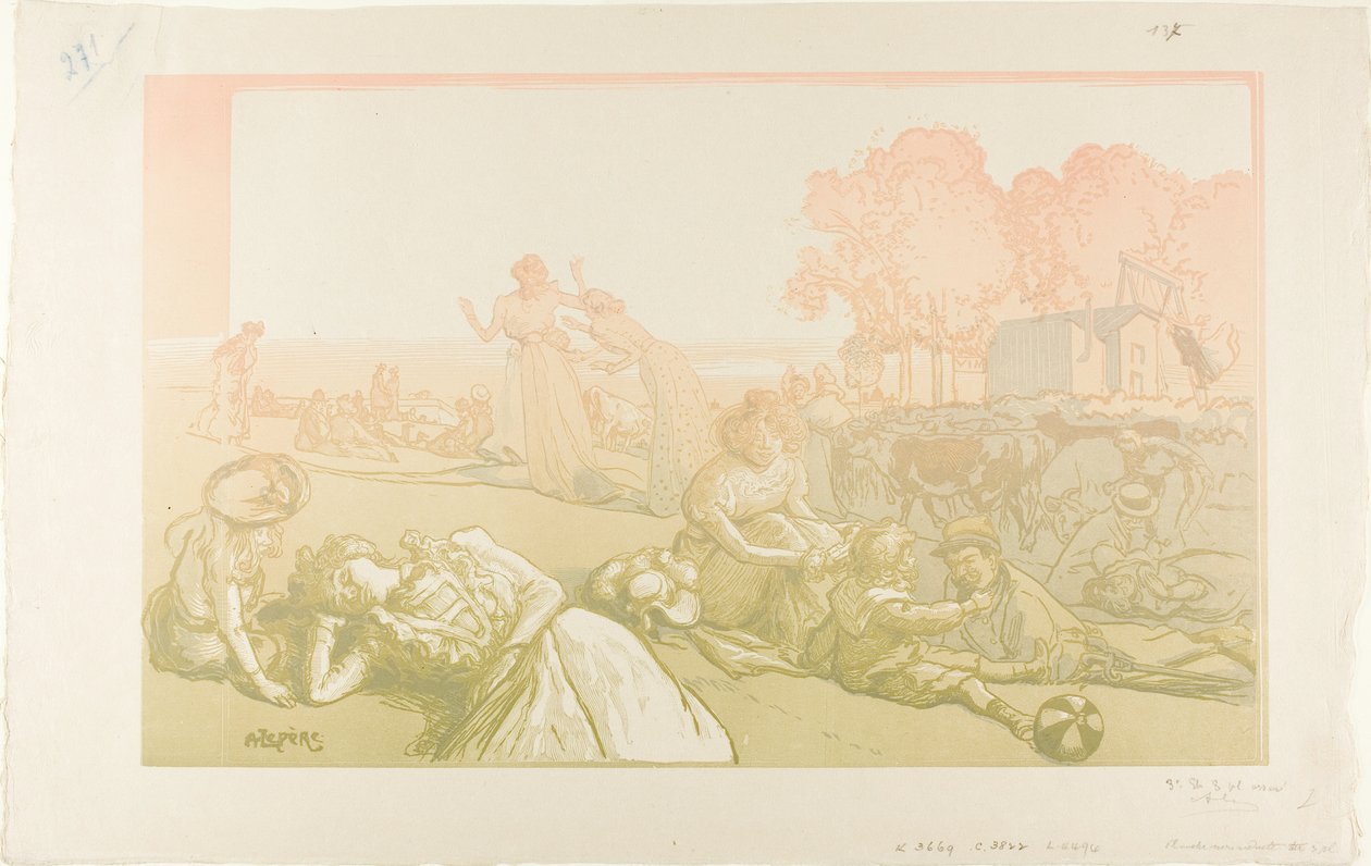 Bucólico moderno de Louis Auguste Lepère