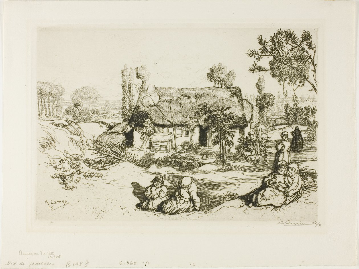 Nido de pobres de Louis Auguste Lepère