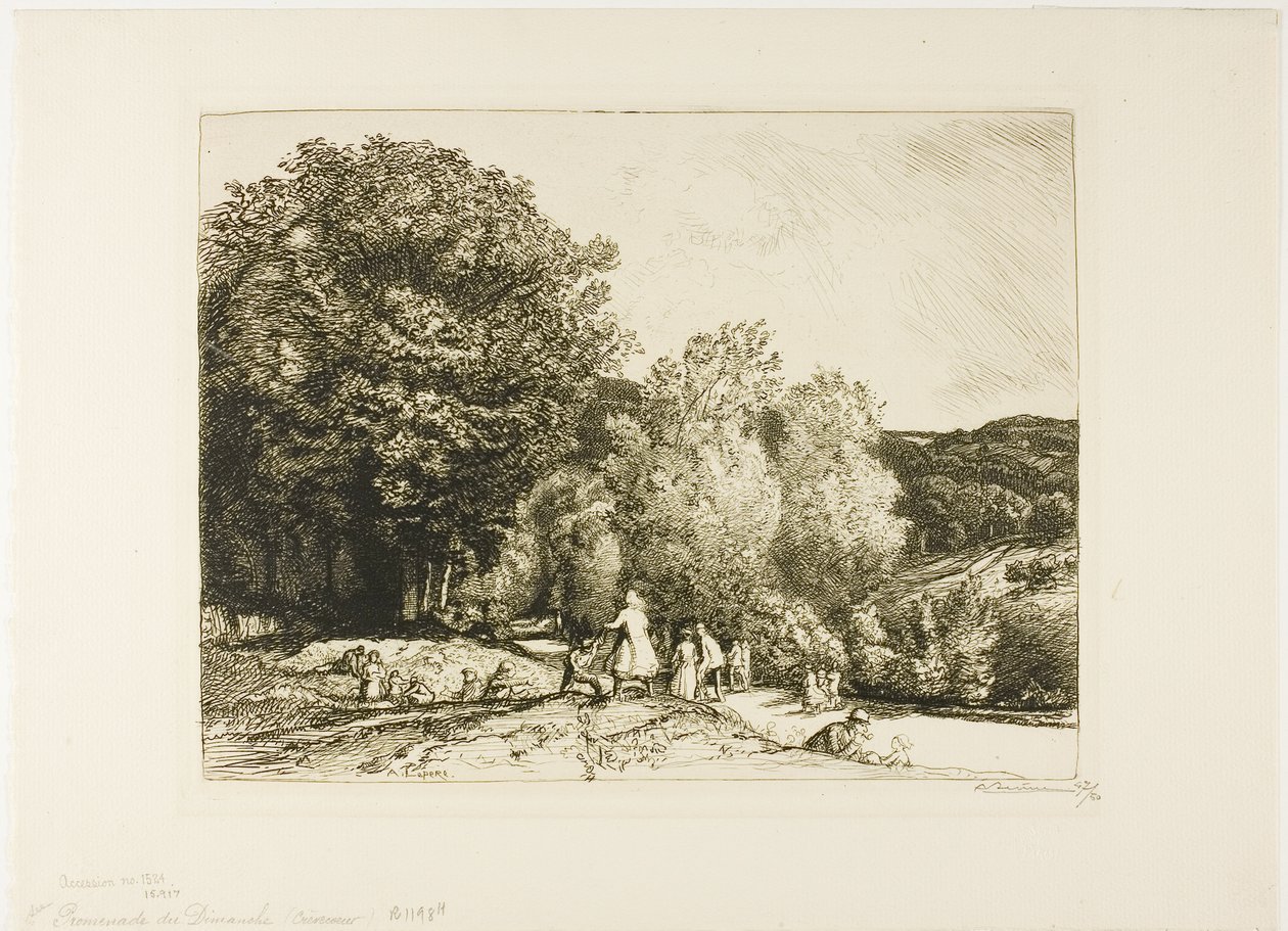 Paseo dominical de Louis Auguste Lepère