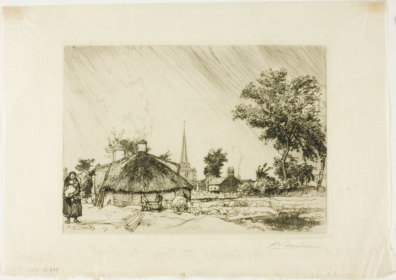La ducha de Louis Auguste Lepère