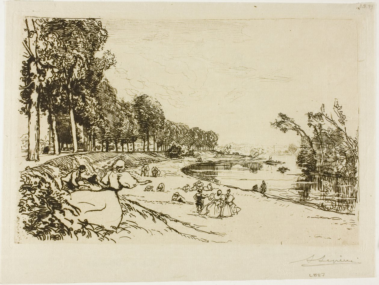 Camino de Billancourt de Louis Auguste Lepère