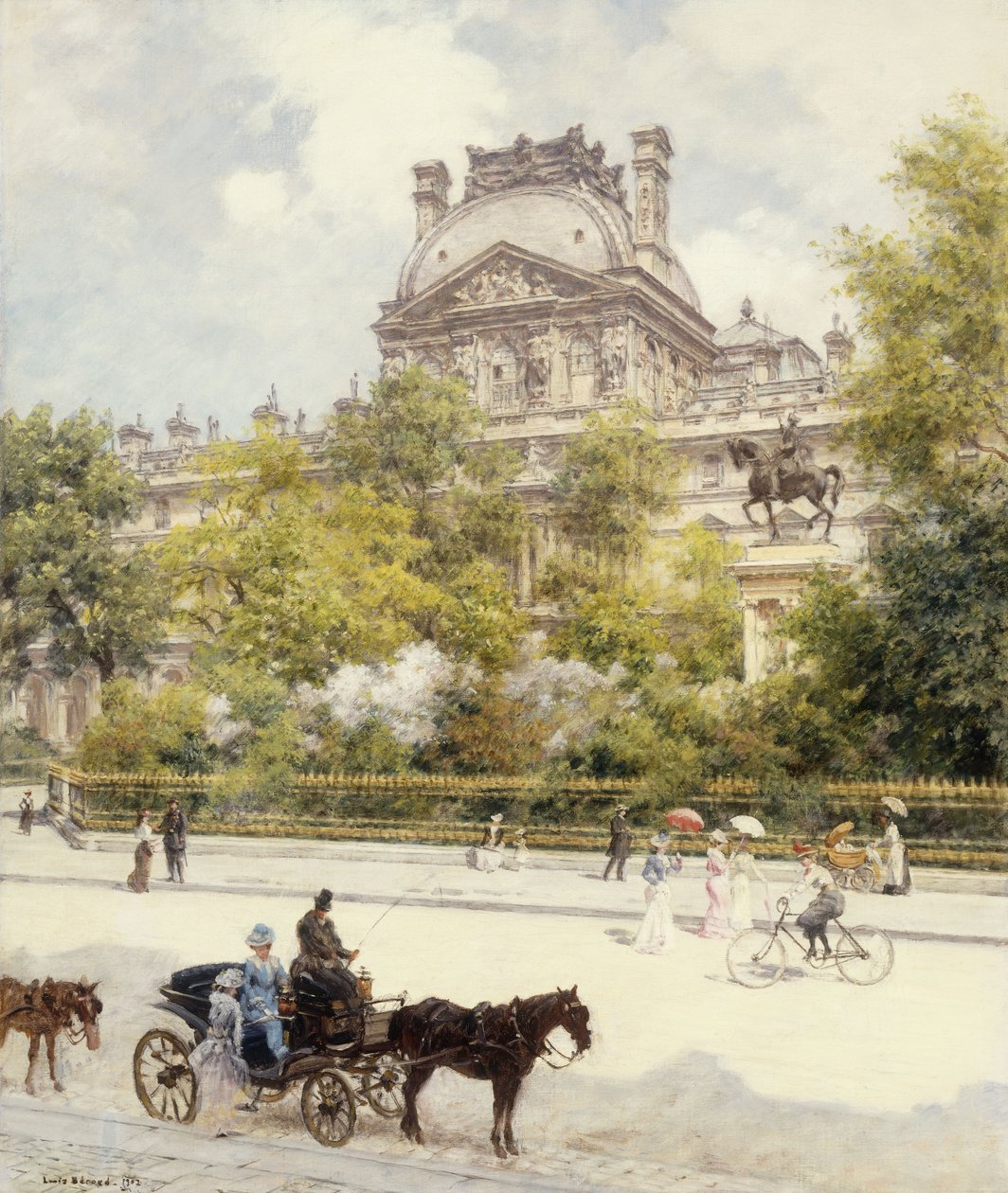 La Plaza del Louvre de Louis Beraud