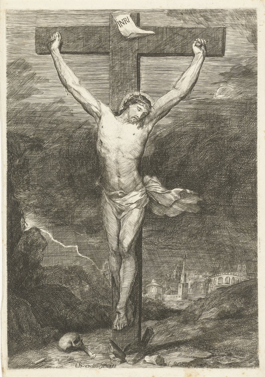 Cristo en la cruz de Louis Bernard Coclers