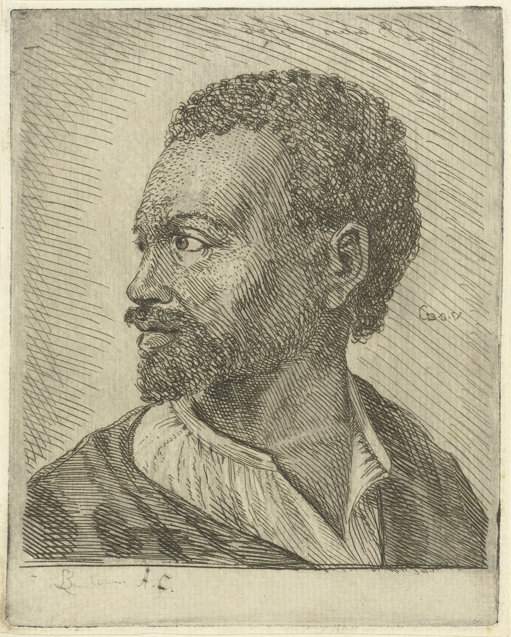 Retrato de un abisinio de Louis Bernard Coclers