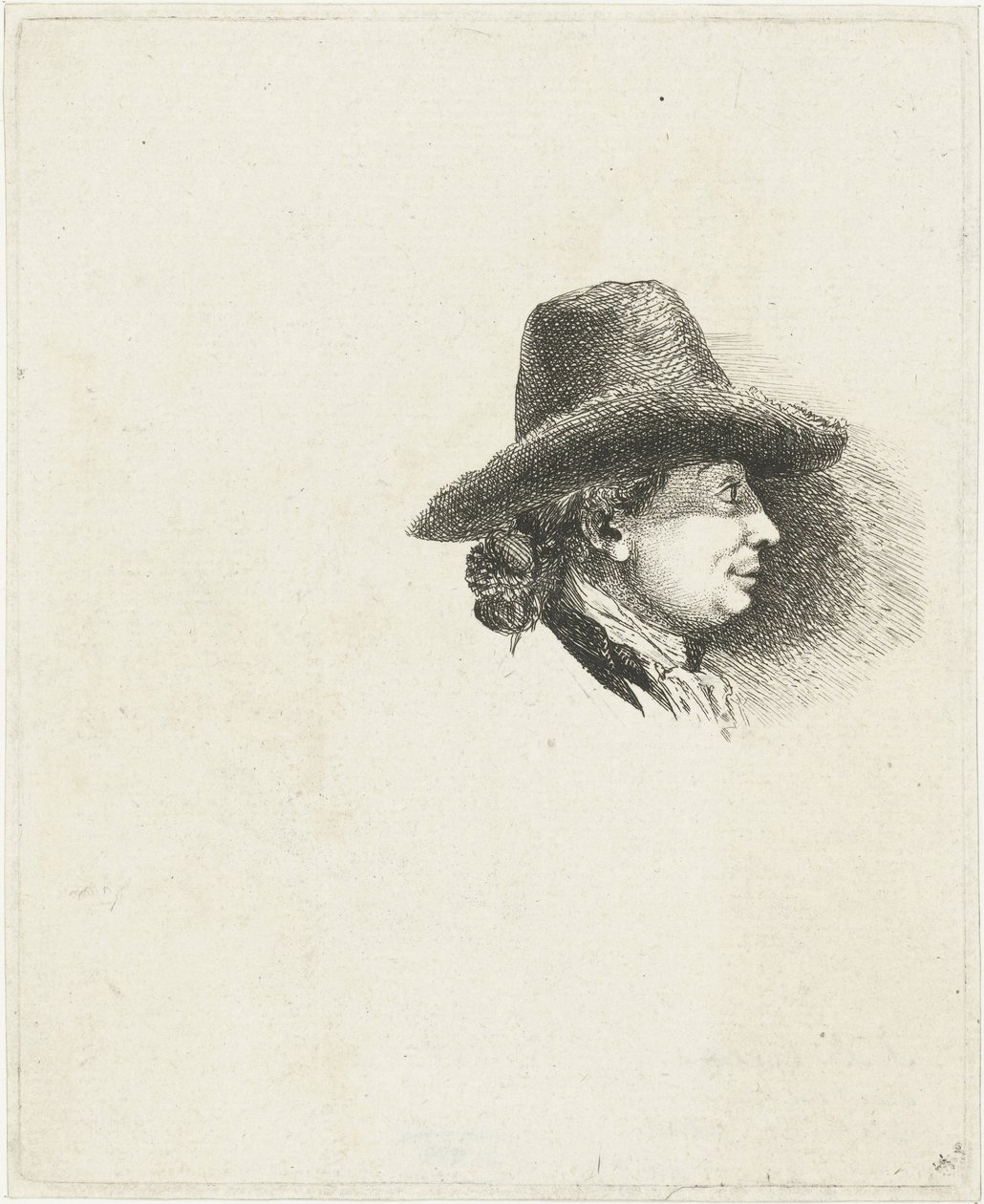 Hoja de estudio con retratos de Louis Bernard Coclers y su familia. de Louis Bernard Coclers