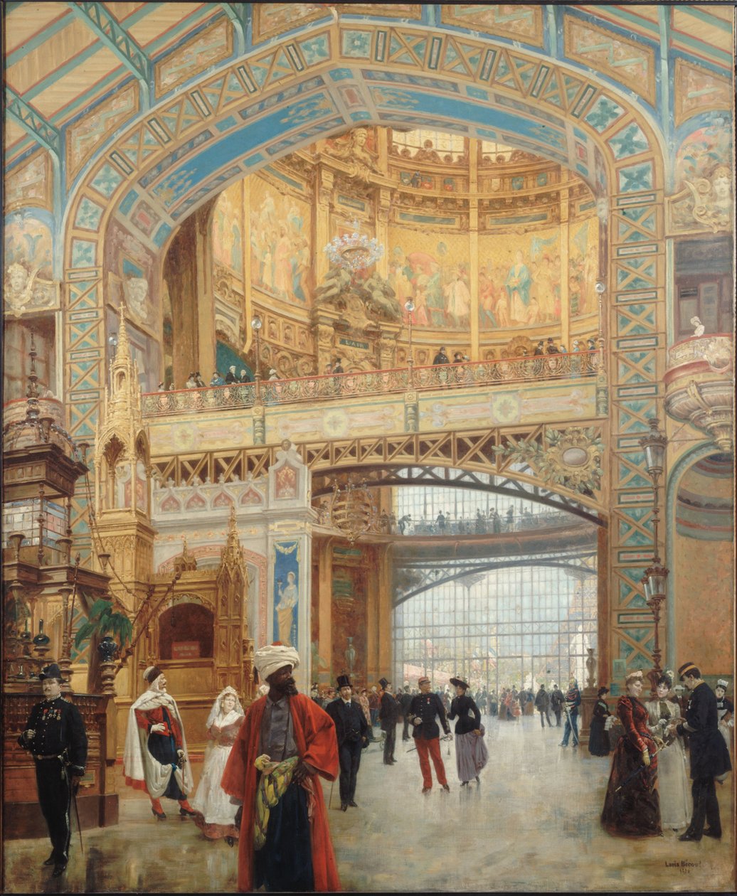 La Galerie des machines de la Exposición Universal en París 1889, 1890 de Louis Beroud