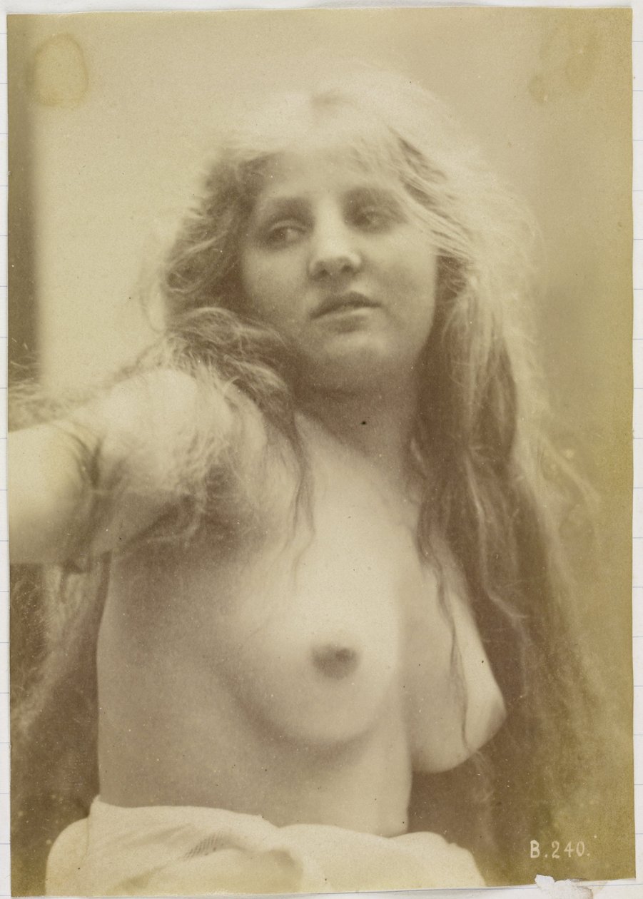Estudio de una modelo desnuda femenina, busto visto de frente de Louis Bonnard