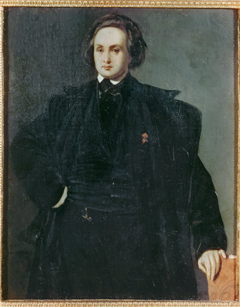 El poeta Victor Hugo de joven ... (pintura sobre lienzo) de Louis Boulanger