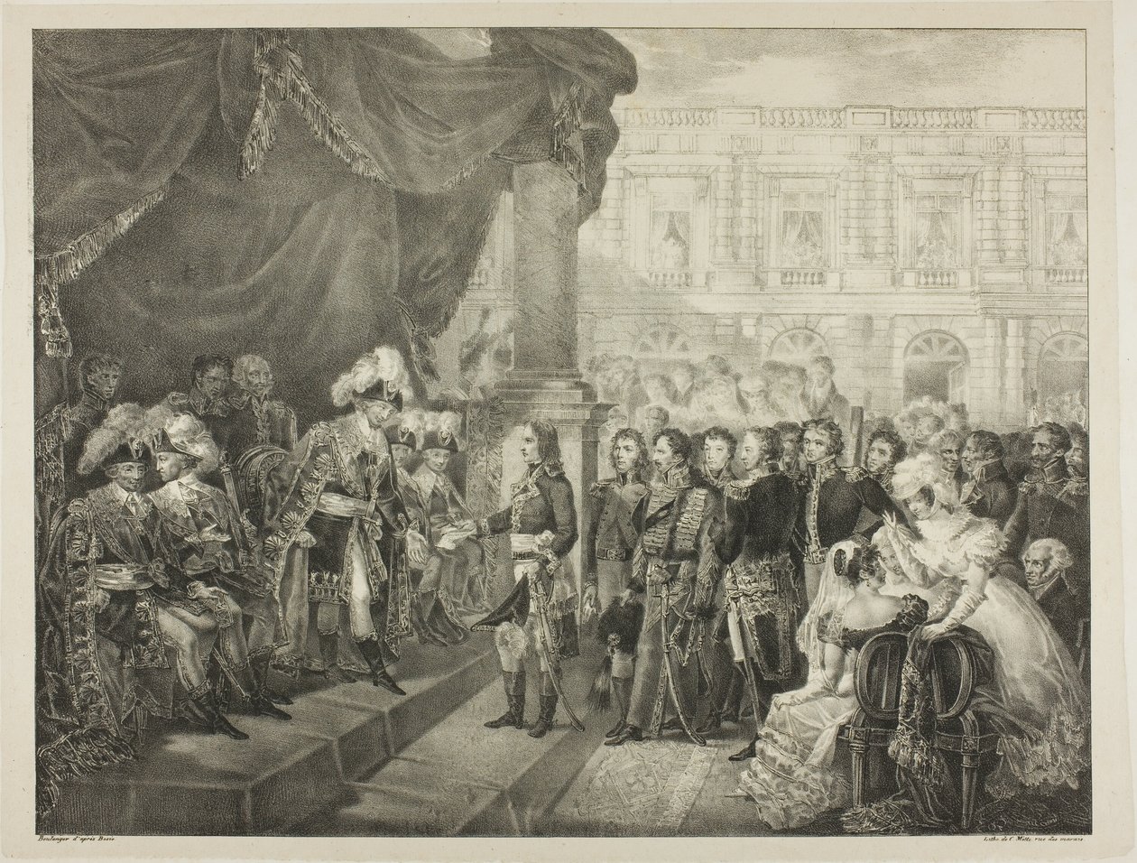 Recepción por el Directorio, lámina 29 de La vida política y militar de Napoleón de Louis Boulanger