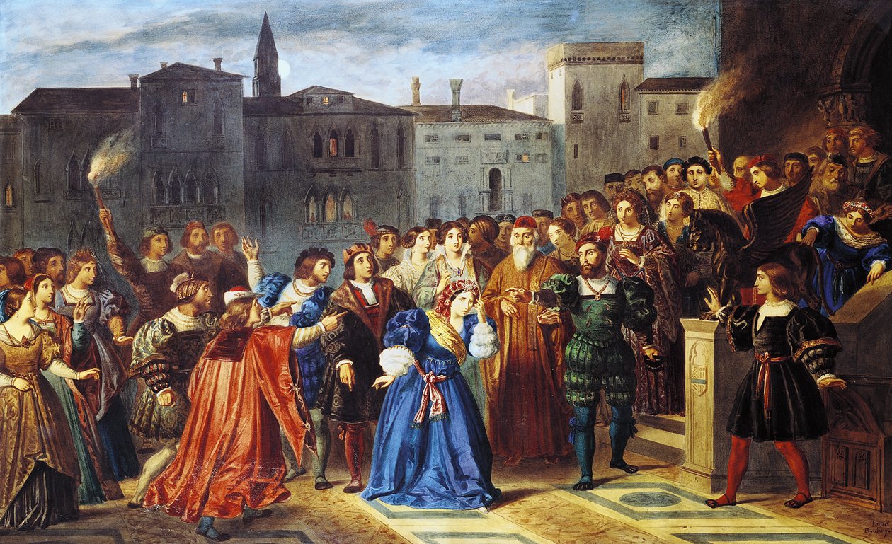 Escena de confrontación, de 