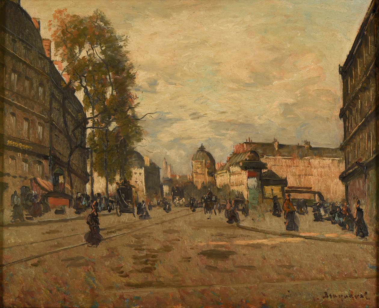Plaza Saint-Michel de París de Louis Braquaval
