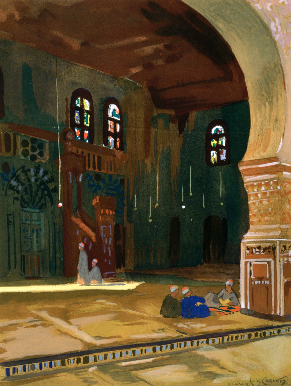 La Mezquita del Sultán al-Ghuri, El Cairo, Egipto, 1928 de Louis Cabanes