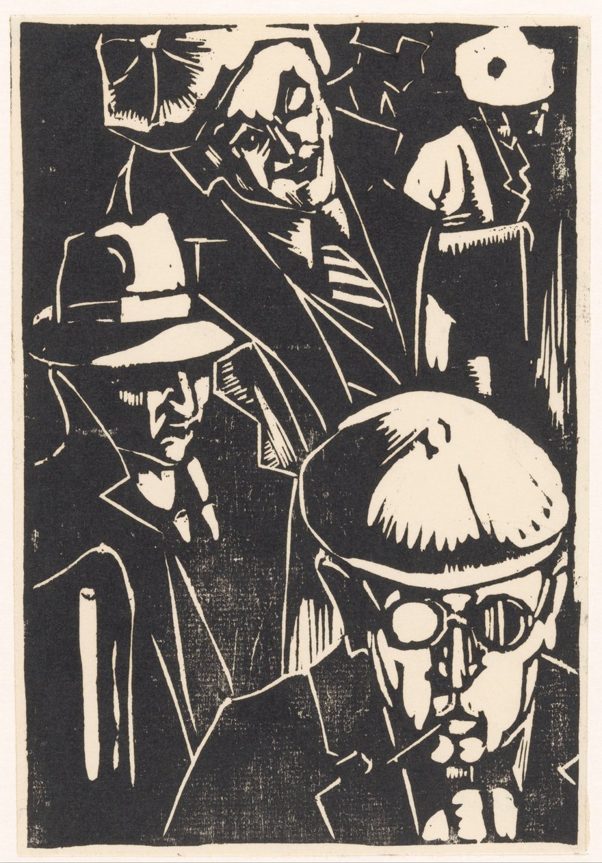 Voorbijgangers (título original del objeto) de Louis Cardinaals (signed by artist)