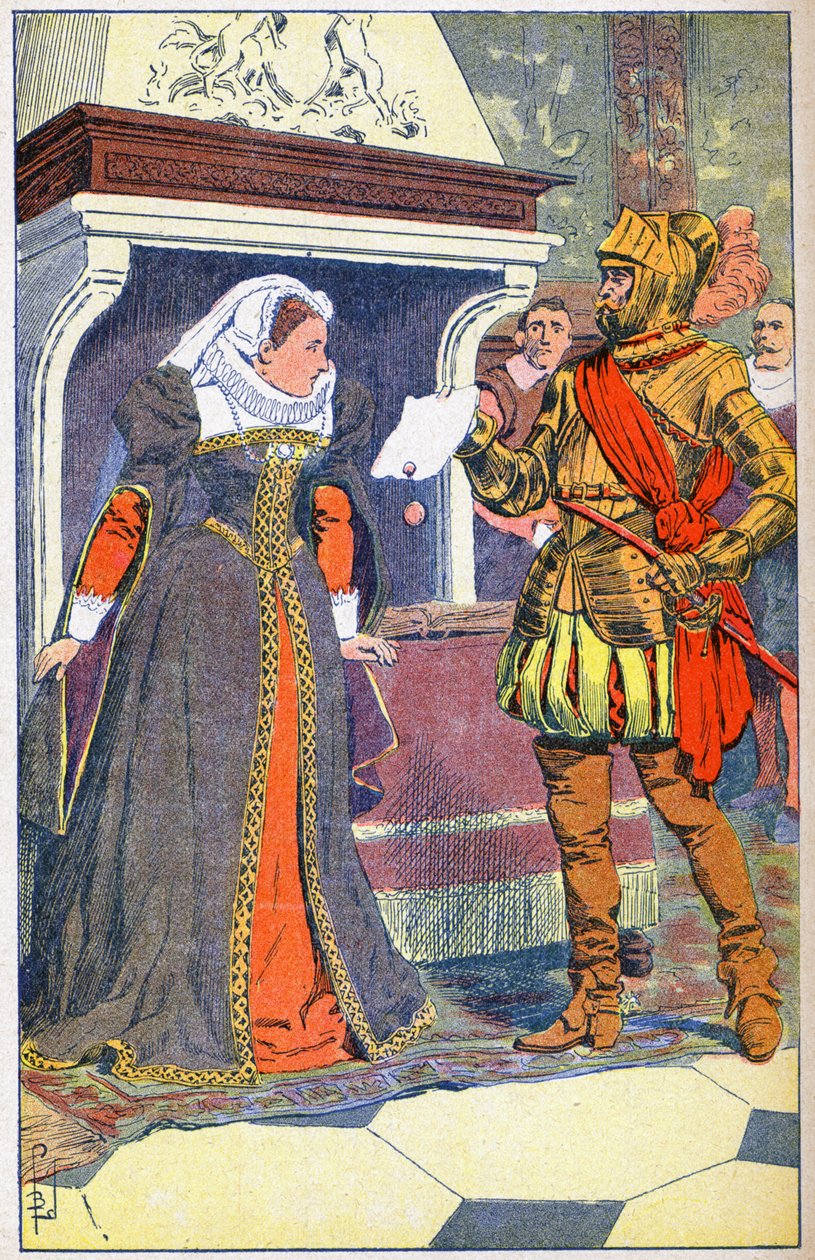 Arresto de María Estuardo en 1567 de Louis Charles Bombled