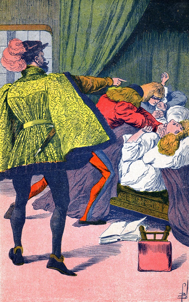César Borgia mata a su hermano de Louis Charles Bombled