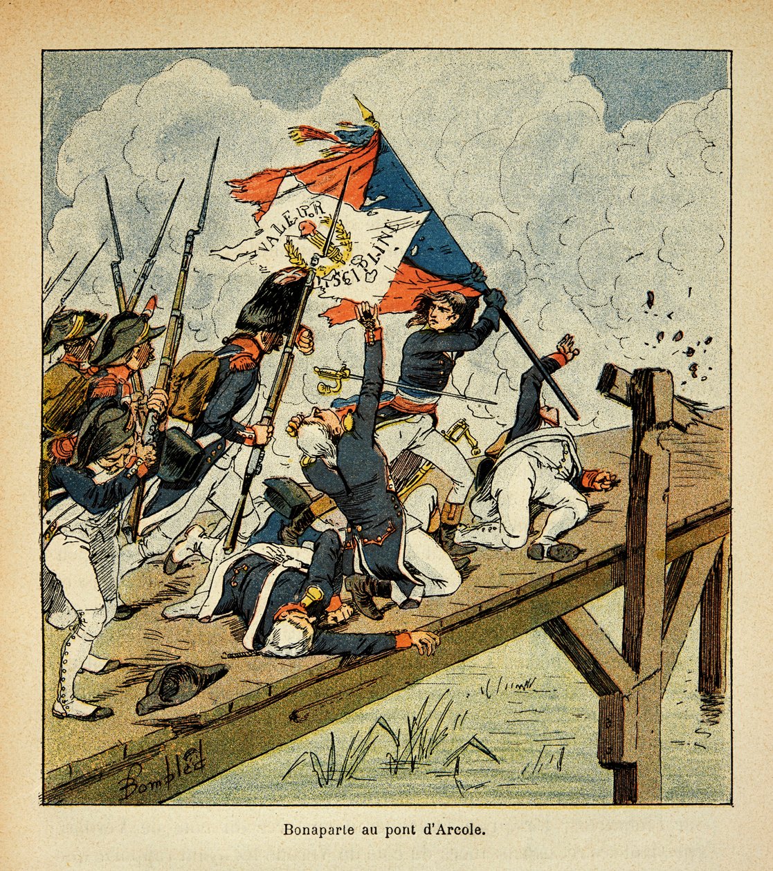 Bonaparte en el puente de Arcole, de la colección privada de Louis Charles Bombled