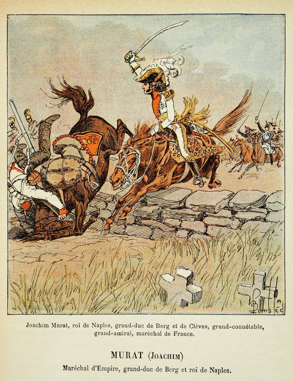 Joachim Murat carga, del libro 