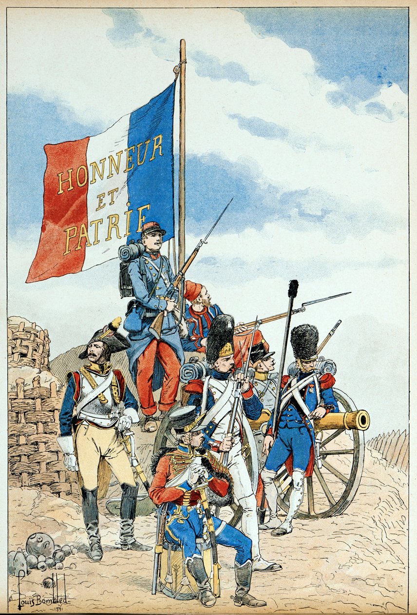 Ilustración tomada del libro Los héroes del siglo de Louis Charles Bombled