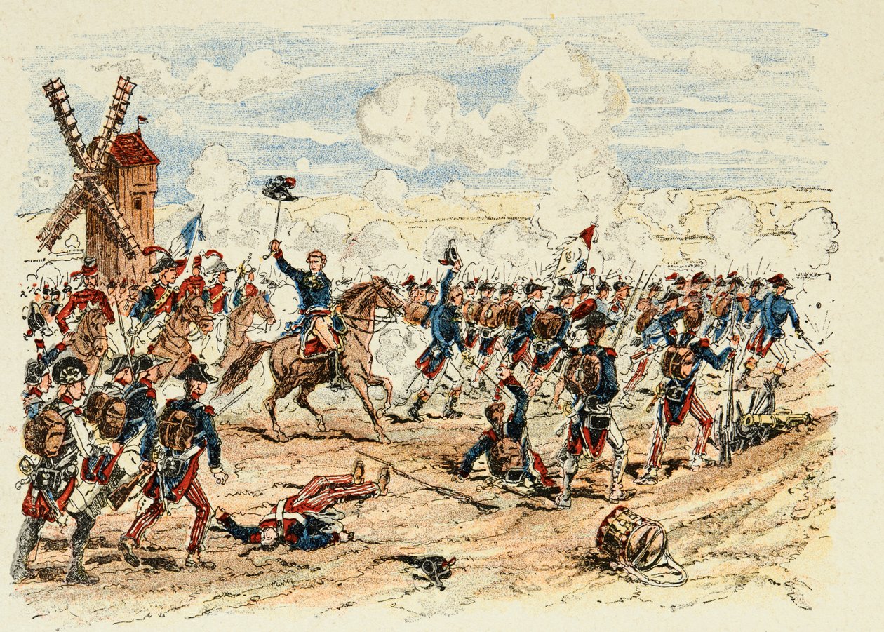 Ilustración del libro “Los héroes del siglo”, relatos anecdóticos de Dick de Lonlay e ilustrados por Louis Bombled (1862-1927) de Louis Charles Bombled