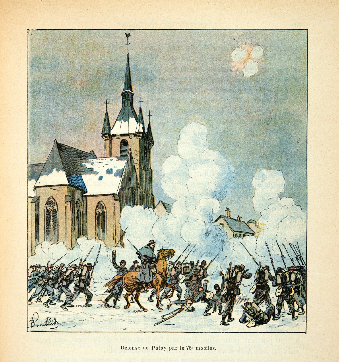 El ejército del Loira: Defensa de la ciudad de Patay por los 75.º móviles en diciembre de 1870 de Louis Charles Bombled