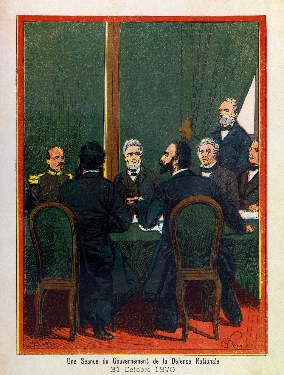 Las grandes jornadas del Ayuntamiento de París por A. Mercier, ilustrado por Louis Bombled (1862-1927): El 31 de octubre de Louis Charles Bombled