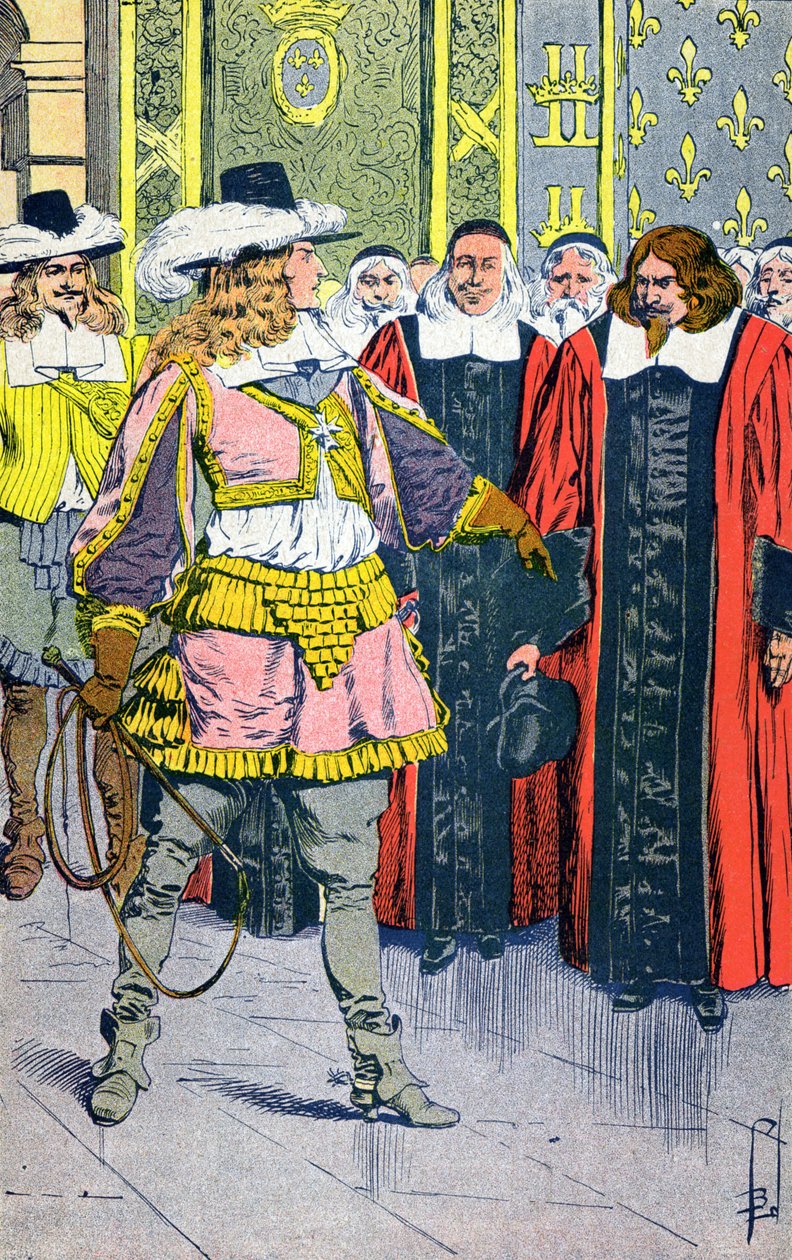 Luis XIV y los parlamentarios de Louis Charles Bombled