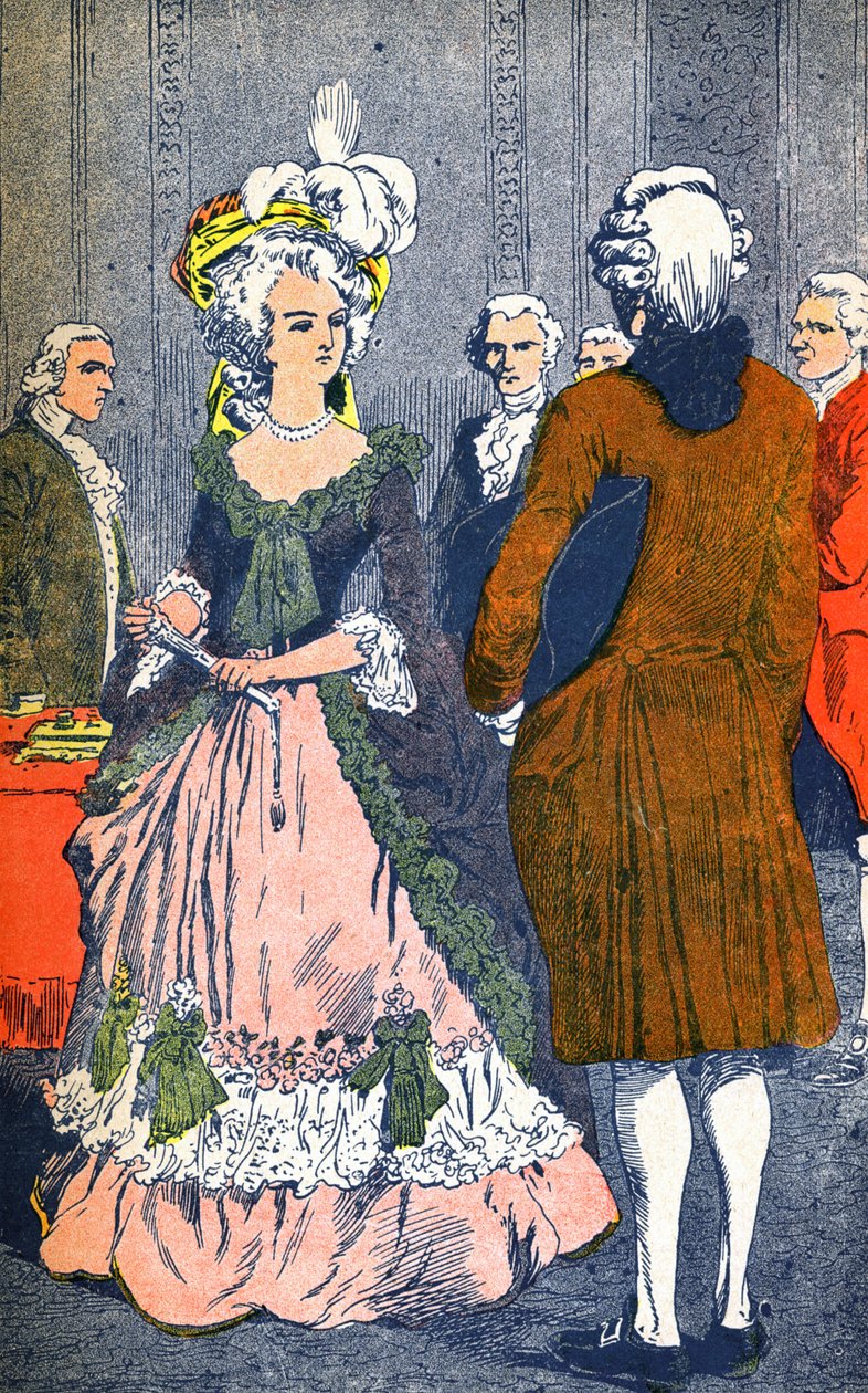 María Antonieta y Augeard de Louis Charles Bombled