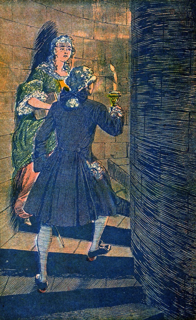 Mme de Toulouse y Luis XV de Louis Charles Bombled