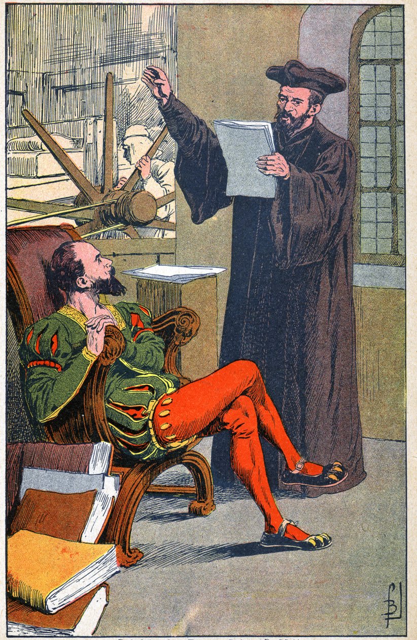 Rabelais en la imprenta de Etienne Dolet de Louis Charles Bombled