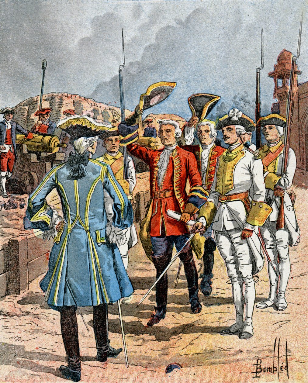 Toma de Madrás de Louis Charles Bombled
