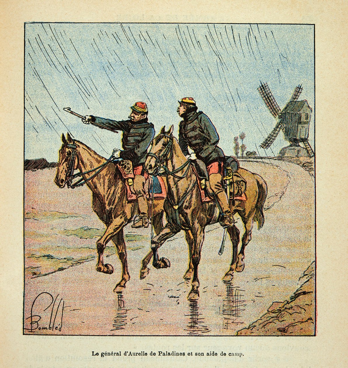 El Ejército del Loira por Eugene Sergent, conocido como Grenest, ilustrado por Louis Bombled (1862-1927) (Guerra Franco-Prusiana; campaña de 1870-1871): General d