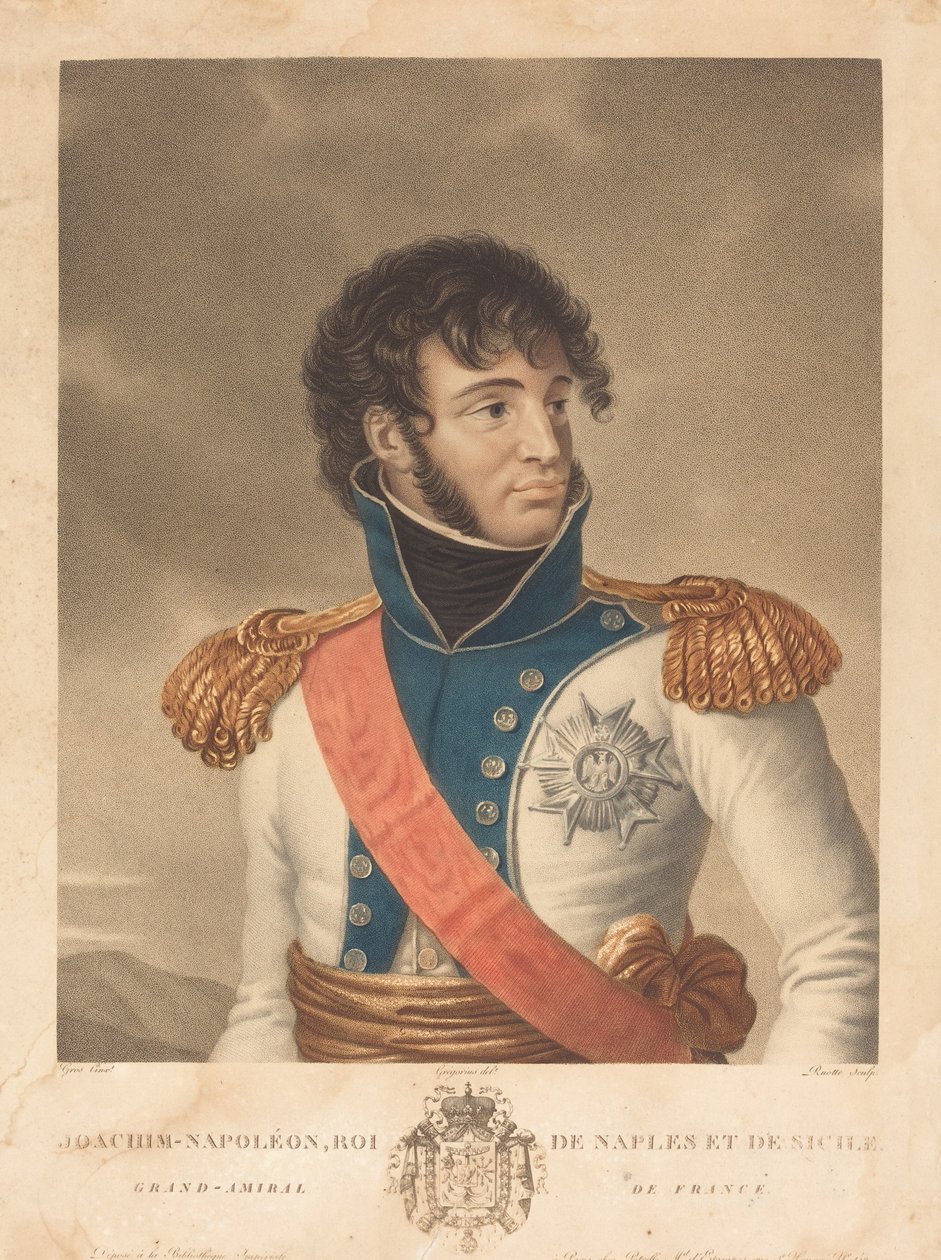 Joachim Murat (Joachim-Napoleon, Rey de Nápoles y Sicilia, Gran Almirante de Francia) de Louis Charles Ruotte after Albert Jakob Frans Gregorius after Antoine Jean Gros